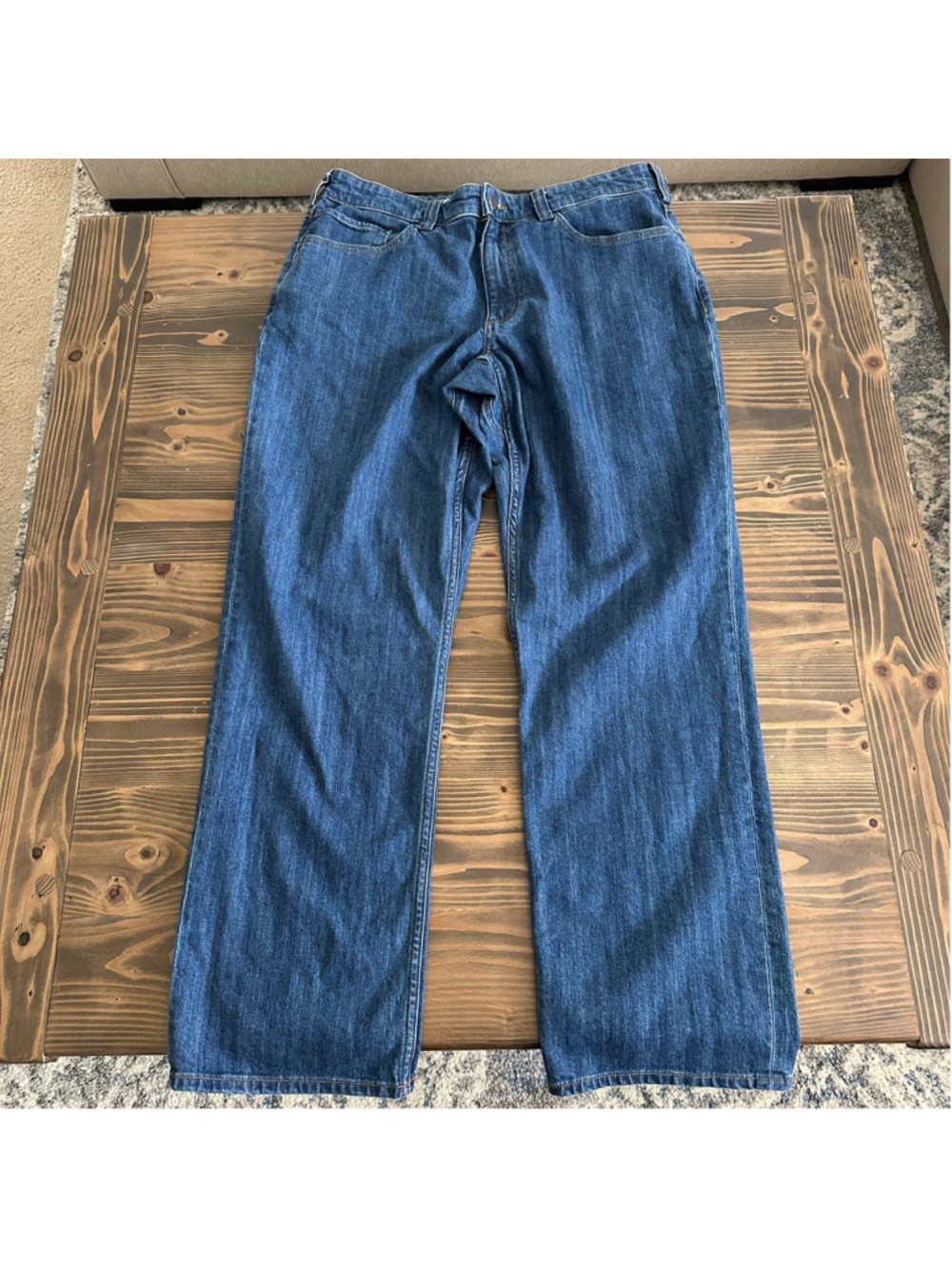 Duluth Trading 40 Grit Men's Jeans 34x32 Relaxed Fit Blue Denim Workwear